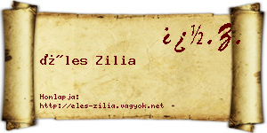 Éles Zilia névjegykártya